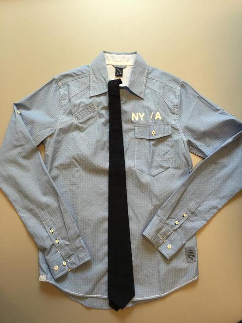 lichtblauw hemd Seven One Seven met das (communie), 170/176, Kinderen en Baby's, Kinderkleding | Maat 170, Nieuw, Ophalen