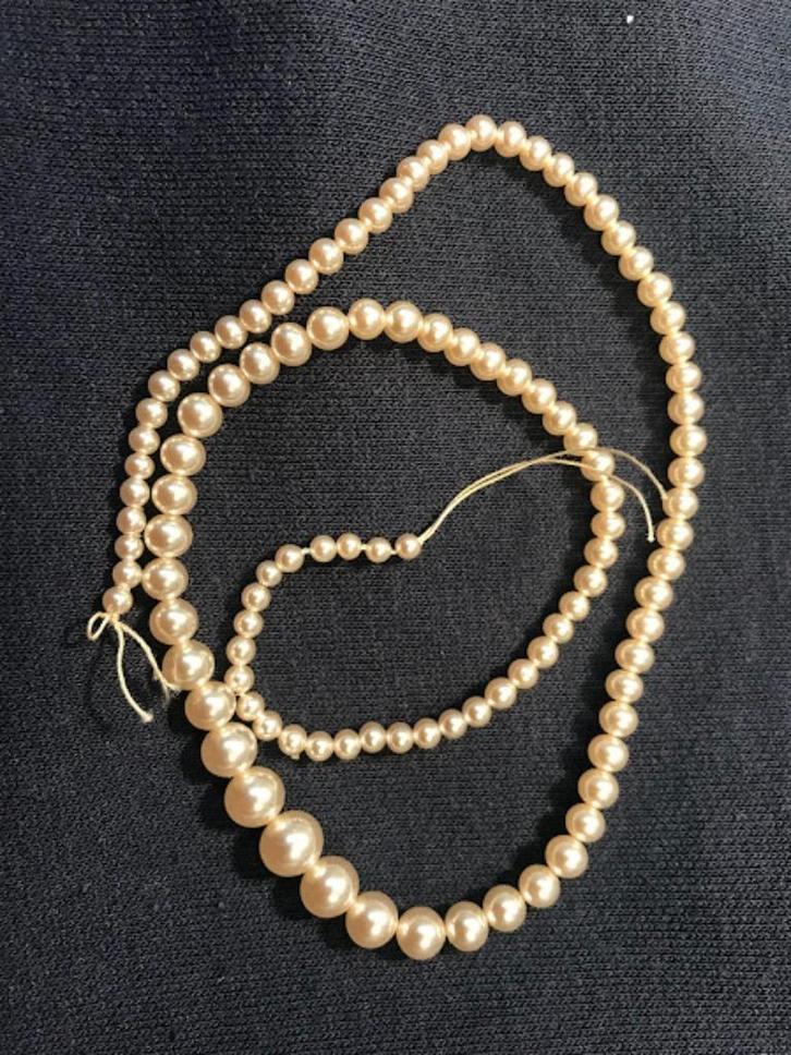 Fijne pareldruppel 43cm, Hobby en Vrije tijd, Kralen en Sieraden maken, Nieuw, Kraal, Ophalen of Verzenden