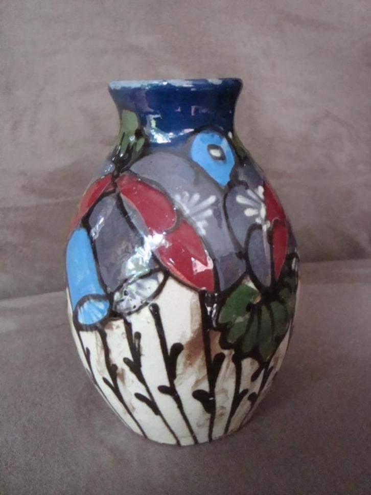 antiek vaasje Jugendstil Art Nouveau 15cm h, Antiek en Kunst, Antiek | Vazen, Ophalen of Verzenden