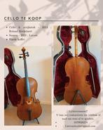 cello met goede beschermingskoffer, nieuwe snaren en boog, Muziek en Instrumenten, Strijkinstrumenten | Cello's, Ophalen, Zo goed als nieuw