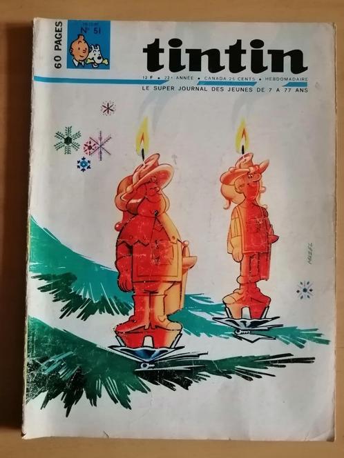 Le journal de Tintin numéro 51 - 19/12/67, Verzamelen, Tijdschriften, Kranten en Knipsels, Krant, Ophalen of Verzenden