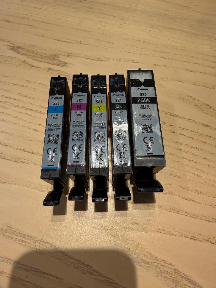 Canon Pixma inktpatronen CLI-581 + PGI-580, Computers en Software, Printerbenodigdheden, Nieuw, Cartridge, Ophalen of Verzenden