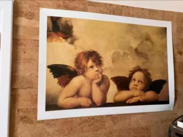 De engeltjes van Rafaël poster 92 cm x 66 cm beschikbaar voor biedingen