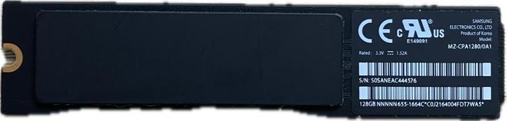 Samsung MZ-CPA1280/0A1 128 GB SSD, Computers en Software, Harde schijven, Gebruikt, Laptop, Intern, SSD, SATA, Ophalen of Verzenden