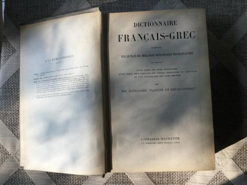 Dictionnaire Français-Grec, Antiek en Kunst, Antiek | Boeken en Manuscripten, Ophalen of Verzenden