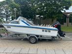Mooie visboot/ motorboot voor op zee, Watersport en Boten, Gebruikt, Ophalen, 70 pk of meer, 3 tot 6 meter