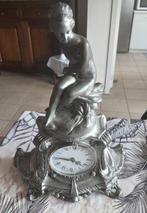BEELD MET HORLOGE, Antiek en Kunst, Antiek | Brons en Koper, Ophalen of Verzenden