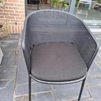 Zwarte horeca tuinstoelen, Tuin en Terras, Ophalen, Gebruikt, Metaal