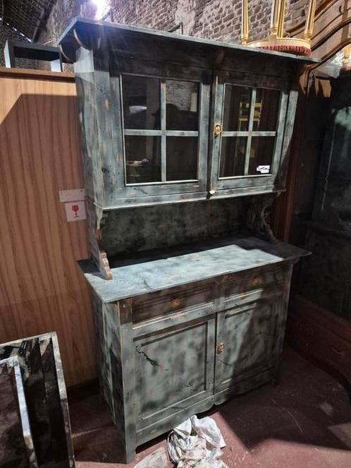 Kast van beschilderd glas, Antiek en Kunst, Antiek | Meubels | Kasten, Ophalen
