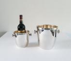 Verzilverde Champagne & Wijnkoeler - Ricci, Italië - c. 1960, Verzenden, Zilver