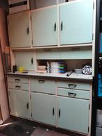 Vintage (keuken) kast. Groen, Huis en Inrichting, Ophalen, Gebruikt