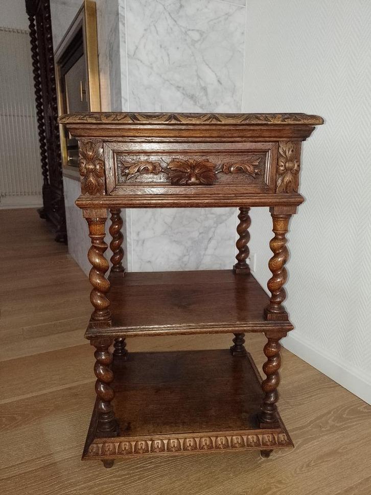 Eiken trolley Lodewijk XIII stijl 1900, Antiek en Kunst, Antiek | Meubels | Kasten, Ophalen