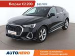 Audi Q3 35 TDI quattro S line (bj 2021, automaat), Auto's, Automaat, Gebruikt, Zwart, Leder
