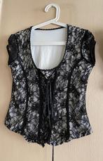 Blouse dentelle, Ophalen, Zo goed als nieuw, Maat 38/40 (M), Zwart
