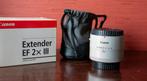 Canon extender EF 2X III with lens case LP511, Audio, Tv en Foto, Ophalen, Zo goed als nieuw, Accessoires, Zoom