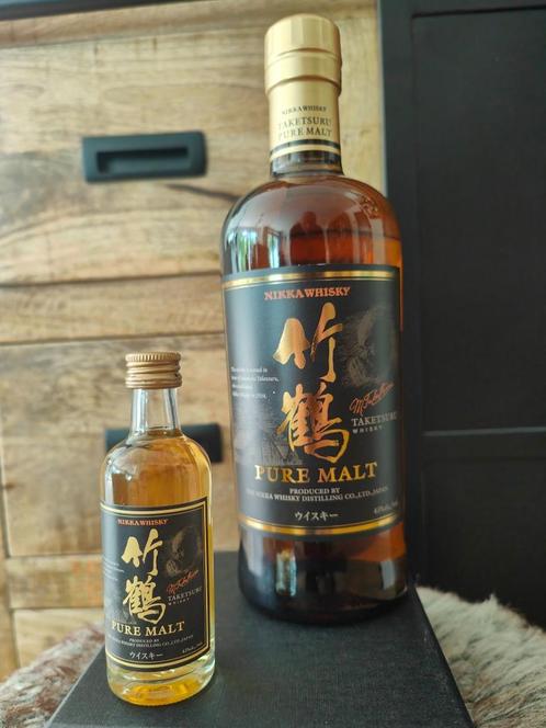 Nikka Taketsuru Pure Malt Miniature 50ml (Old bottling/Versi, Verzamelen, Wijnen, Nieuw, Overige typen, Overige gebieden, Vol