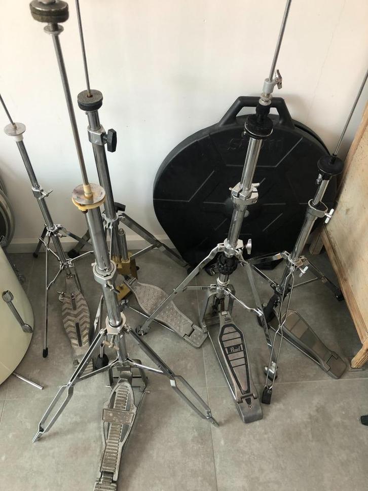 statieven, snares, toebehoren, cymbalen, boomarmen, ..., Muziek en Instrumenten, Drumstellen en Slagwerk, Gebruikt, Ophalen