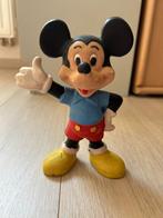 Figurine Mickey en caoutchouc (pouet) Vintage années 60, Mickey Mouse, Gebruikt, Beeldje of Figuurtje