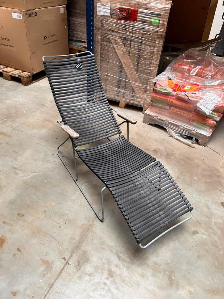 Ligstoel, Jardin & Terrasse, Chaises longues, Comme neuf, Synthétique, Réglable, Enlèvement