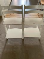 2 chaises Stokke Tripp Trapp blanches, Kinderen en Baby's, Kinderstoelen, Ophalen, Gebruikt, Meegroeistoel