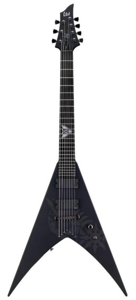ESP LTD HEX-7 Nergal Signature 7-string gitaar (incl case), Musique & Instruments, Instruments à corde | Guitares | Électriques
