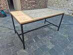 Industriële eettafel, Huis en Inrichting, Ophalen, Gebruikt, Metaal