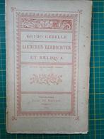 Guido Gezelle - Liederen, Eerdichten et Reliqua - 1893, Ophalen of Verzenden, Gelezen