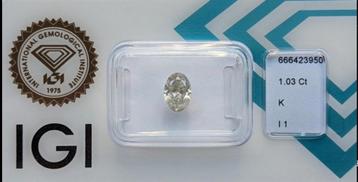 Diamant 1.03 Ct beschikbaar voor biedingen