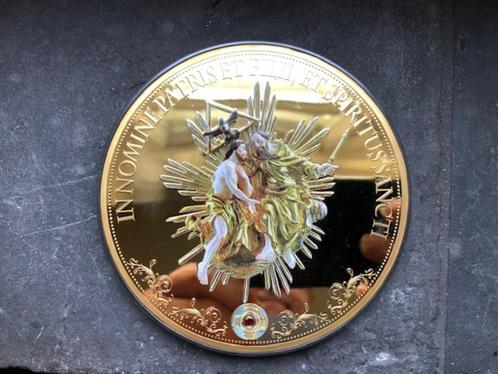 Civitas Vaticana - 320 gr copper, proof, coloured & gilded, Postzegels en Munten, Edelmetalen en Baren, Koper, Ophalen of Verzenden