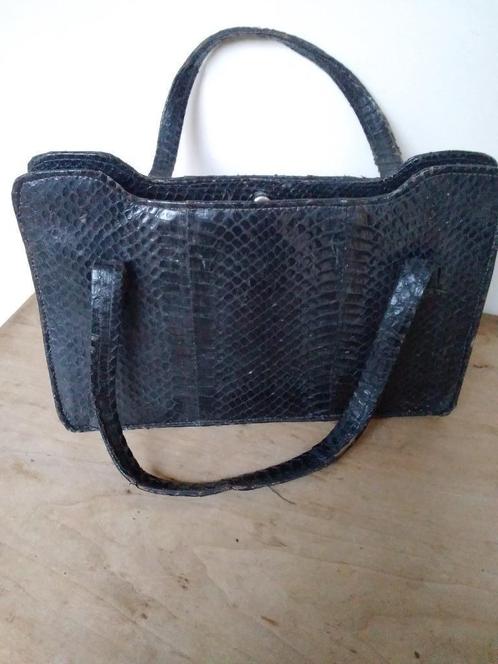 Sac à main ancien en véritable peau de serpent., Bijoux, Sacs & Beauté, Sacs | Sacs Femme, Utilisé, Sac à main, Noir, Envoi