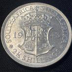 South Africa - 2.5 Shillings 1943 - AU+! - KM 30 - 75, Timbres & Monnaies, Monnaies | Afrique, Enlèvement ou Envoi, Monnaie en vrac