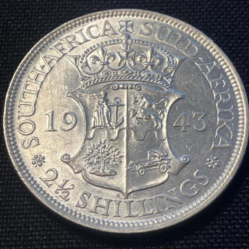 South Africa - 2.5 Shillings 1943 - AU+! - KM 30 - 75, Timbres & Monnaies, Monnaies | Afrique, Monnaie en vrac, Afrique du Sud