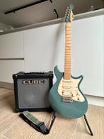 LAG Jet JV200 Antique Blue & Roland Cube, Muziek en Instrumenten, Snaarinstrumenten | Gitaren | Elektrisch, Ophalen, Zo goed als nieuw