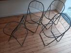 Vintage ikea klapstoelen, Gris, Vintage, Enlèvement, Métal