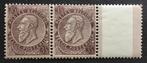 1891 LEOPOLD ll. (49a)***MNH. Paar+ tussnpaneel., Koninklijk huis, Orginele gom, Ophalen of Verzenden, Postfris