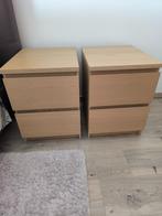 Nachtkastjes Malm ikea 2 stuks/set, Ophalen, Zo goed als nieuw