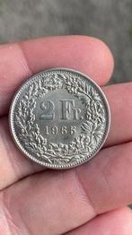 Zwitserland 2 frank zilver 1965, Ophalen of Verzenden, Zilver