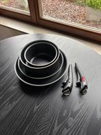 Tefal Ingenionset + 2 handvaten, Huis en Inrichting, Keuken | Potten en Pannen, Ophalen, Gebruikt, Pannenset, Keramische plaat