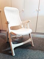 4 tuinstoelen wit + 4 kussens Allibert, Tuin en Terras, Ophalen, Gebruikt, Plastic, Verstelbaar