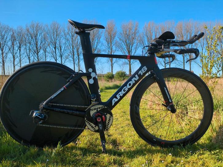 ARGON E117 TT Tijdritfiets - Zipp -  SRAM eTap - Power2Max, Vélos & Vélomoteurs, Vélos | Vélos de course, Utilisé, Autres marques