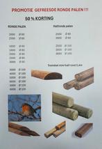 Gefreesde ronde palen, Tuin en Terras, Palen, Balken en Planken, Ophalen, Nieuw, Palen