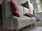 L zetel lounge hoekzetel Leer lichtgrijs, 150 cm of meer, 250 tot 300 cm, Modern, Gebruikt
