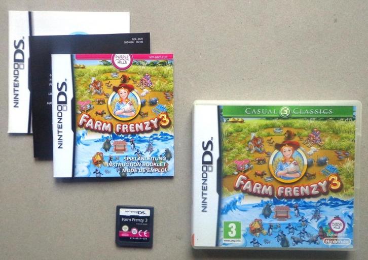 Farm Frenzy 3 voor de Nintendo DS Compleet, Games en Spelcomputers, Games | Nintendo DS, Zo goed als nieuw, Ophalen of Verzenden
