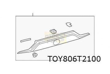 Toyota RAV4 sierlijst op achterklep boven (3/19-) Origineel! disponible aux enchères