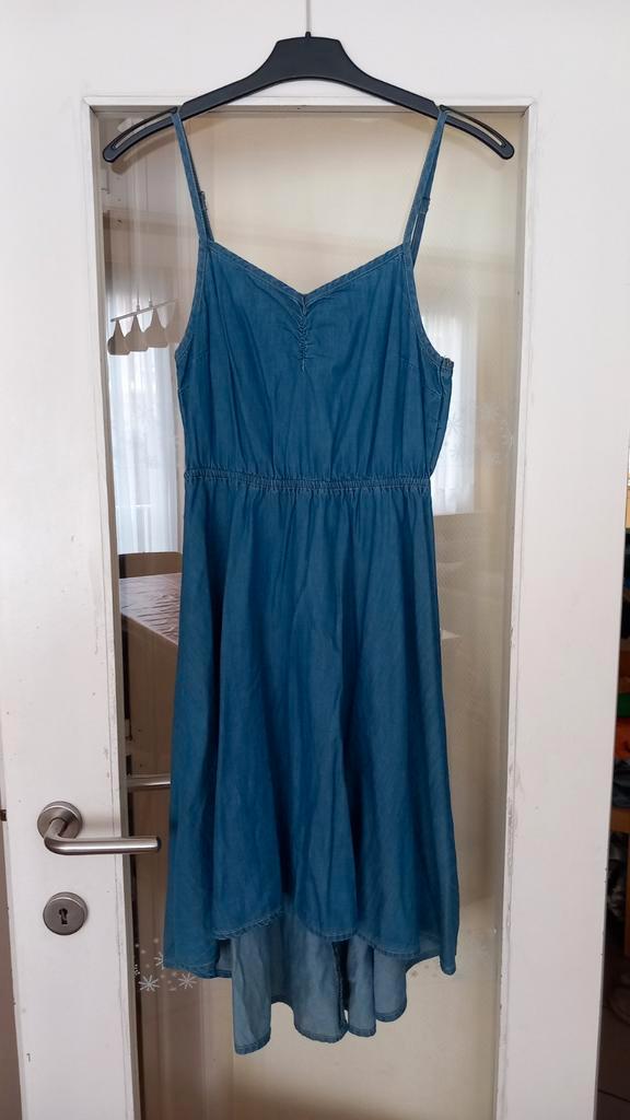 mooie blauwe jurk, Kleding | Dames, Jurken, Zo goed als nieuw, Maat 36 (S), Blauw, Knielengte, Ophalen