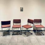 4 buisframe stoelen, Huis en Inrichting, Stoelen, Ophalen, Stof