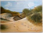Olieverf schilderij : Landschap duinen, Ophalen of Verzenden