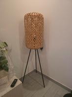 Vloerlamp naturel zwart, Ophalen of Verzenden, Zo goed als nieuw
