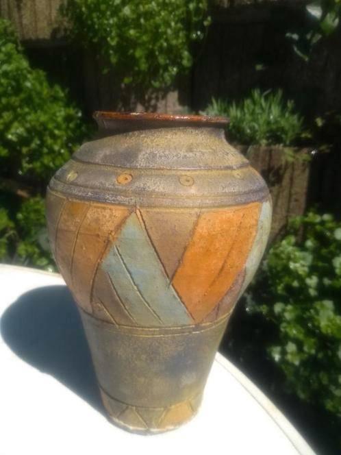 vaas Chinees -Art of living - aardewerk - Mexicaans-designer, Huis en Inrichting, Woonaccessoires | Vazen, Gebruikt, Ophalen of Verzenden