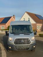 Ford Transit 2.3 diesel L3H3 7 plaats Dubbele cabine, Auto's, Voorwielaandrijving, Euro 5, Stof, Zwart